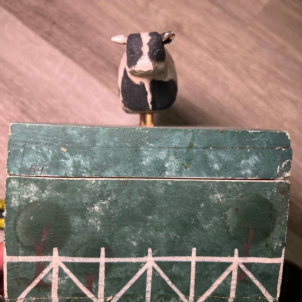 Wooden cow box
